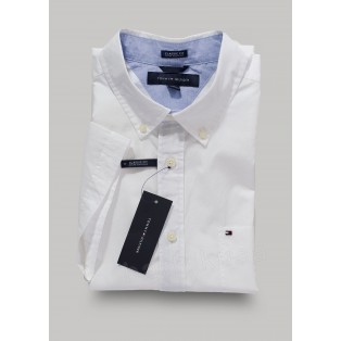 Tommy Hilfiger Biala Koszula meska - Oxford Shirt